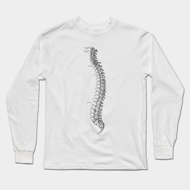 Human Body - Spine Long Sleeve T-Shirt by be yourself. design